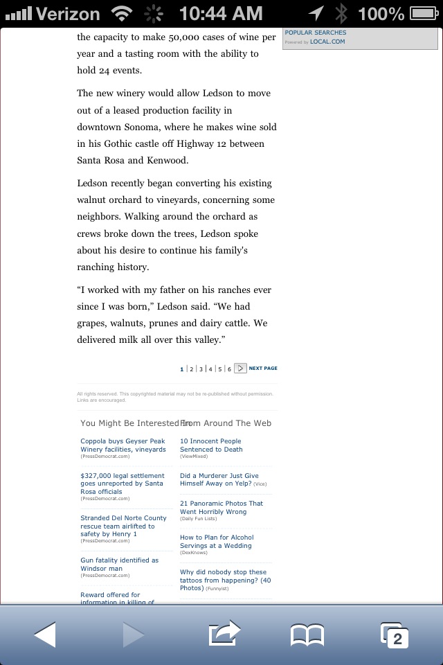 With an 18-second download to get to this point, I would never have waited unless I wanted to get a screen capture for this article. And I would never, ever bother to click on a continuation. I'm growing old too fast as it is.